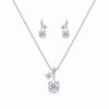 925 Moissanite Pendent Set