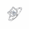 925 Sterling Silver Moissanite Ring