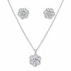 925 Moissanite Pendent Set
