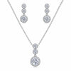 925 Moissanite Pendent Set