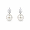 925 Pearl Petal Drop Earrings
