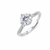 925 Sterling Silver Moissanite Ring