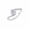 925 Sterling Silver Moissanite Ring