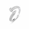 925 Geometric Brilliance Ring