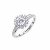 925 Sterling Silver Moissanite Ring