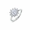 925 Sterling Silver Moissanite Ring