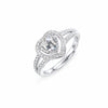 925 Sterling Silver Moissanite Ring