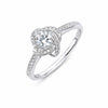 925 Sterling Silver Moissanite Ring