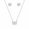 925 Moissanite Pendent Set