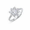 925 Sterling Silver Moissanite Ring