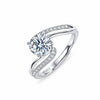 925 Sterling Silver Moissanite Ring