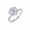 925 Sterling Silver Moissanite Ring