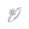 925 Sterling Silver Moissanite Ring