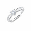 925 Sterling Silver Moissanite Ring